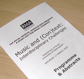 Programme from a recent study day
