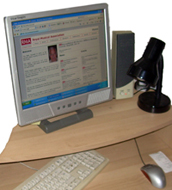 A computer displaying the RMA website