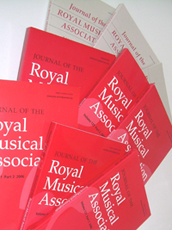 A collection of recent volumes of the Journal of the Royal Musical Association