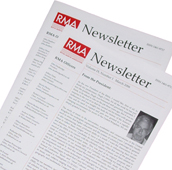 Front page of a recent RMA newsletter