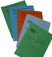 Cover of a recent volume of the Research Chronicle