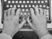 An old-fashioned type writer